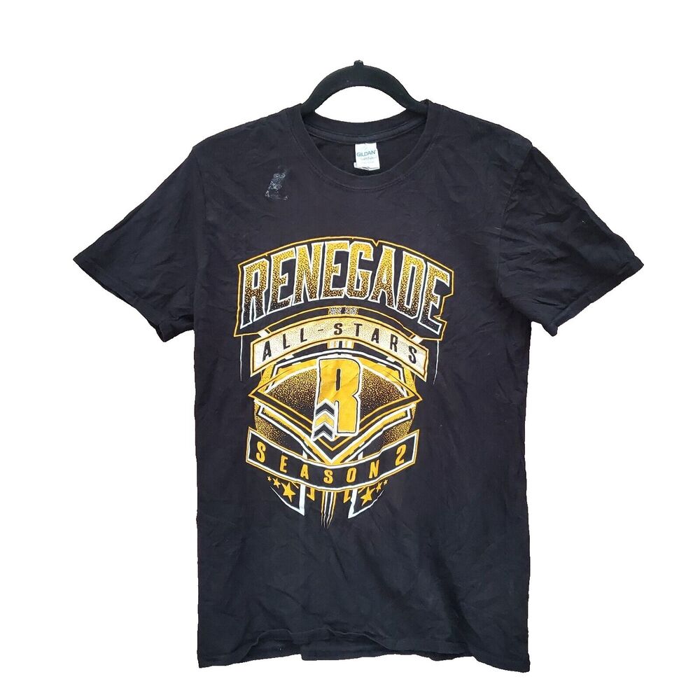 Renegade All-Stars Season 2 T-Shirt Men’s Medium Black Cotton Short Sleeve